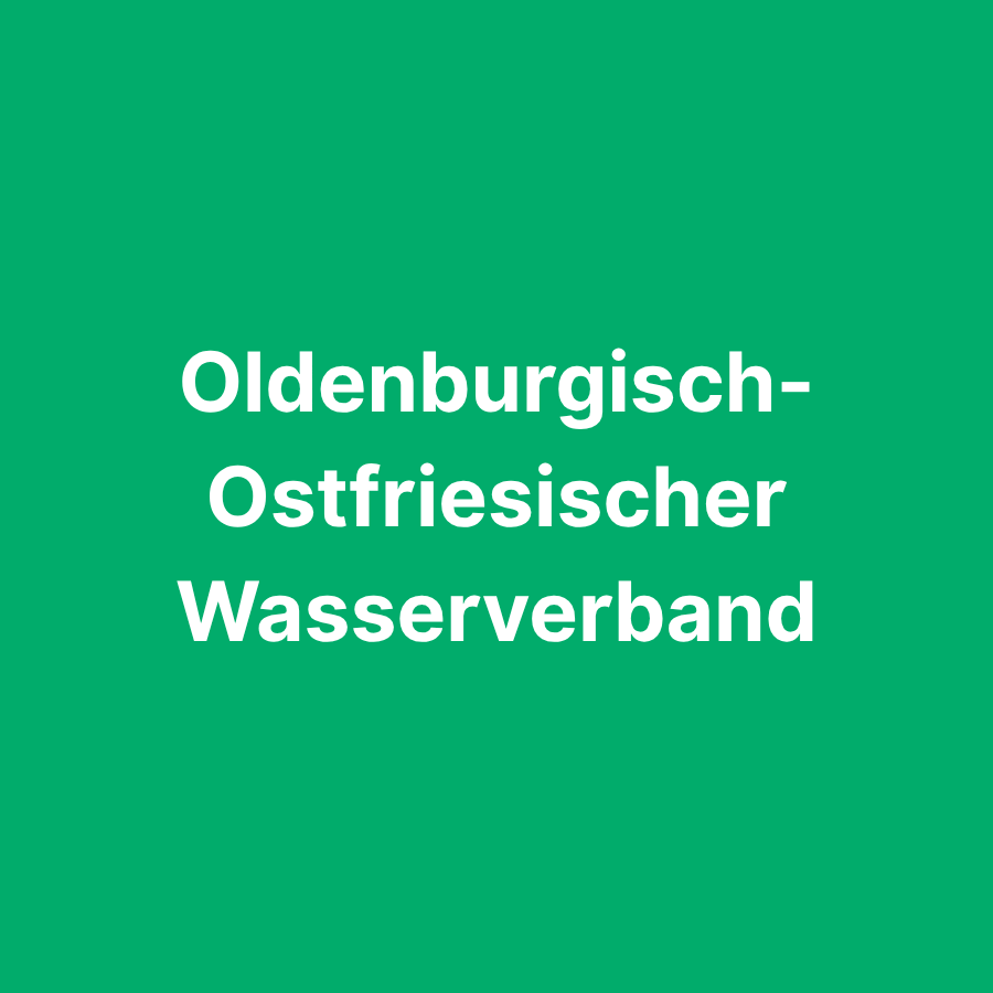 Oldenburgisch-Ostfriesischer Wasserverband