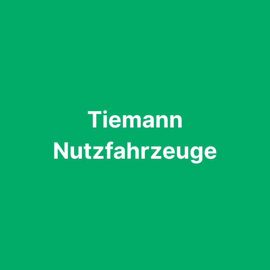 Tiemann Nutzfahrzeuge