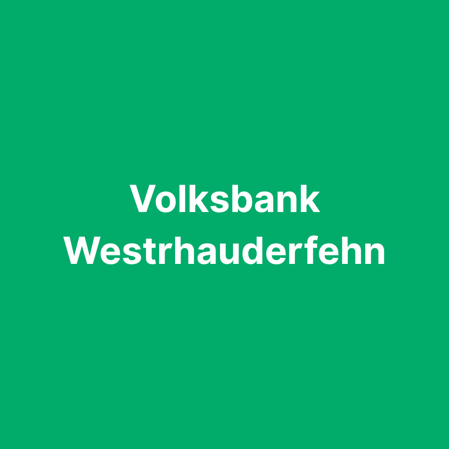 Volksbank Westrhauderfehn