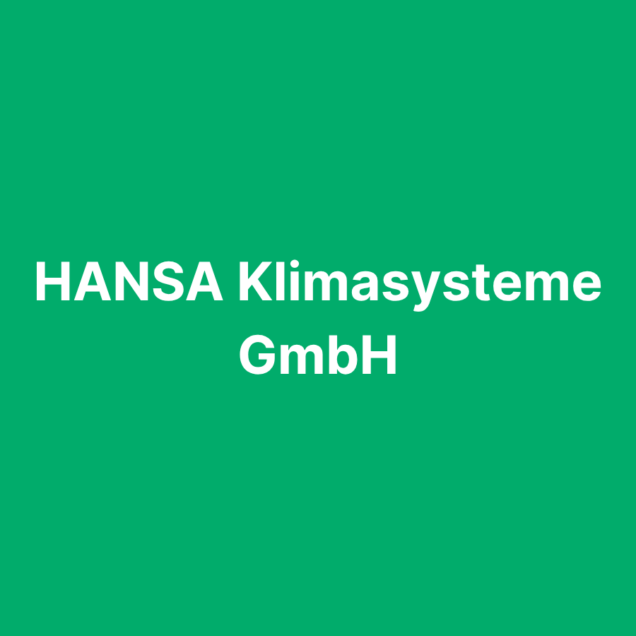 HANSA Klimasysteme GmbH