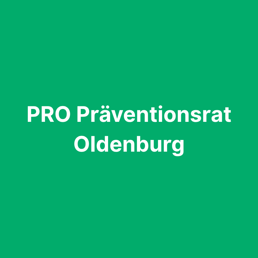 PRO Präventionsrat Oldenburg