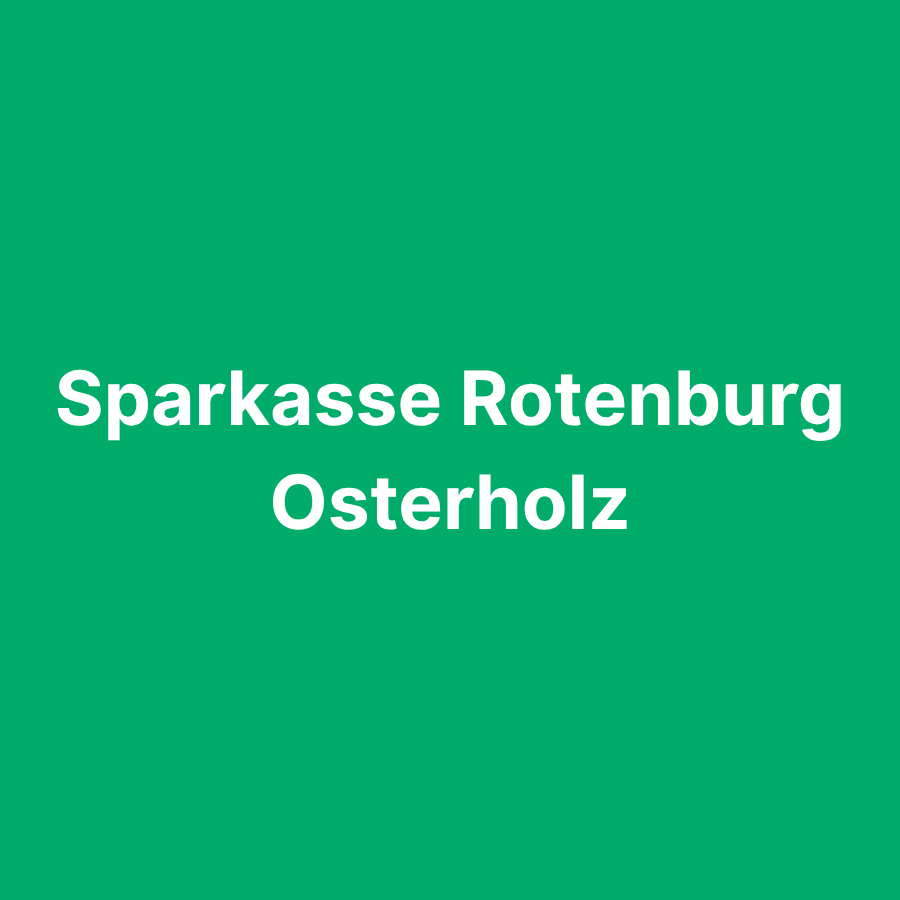 Sparkasse Rotenburg Osterholz