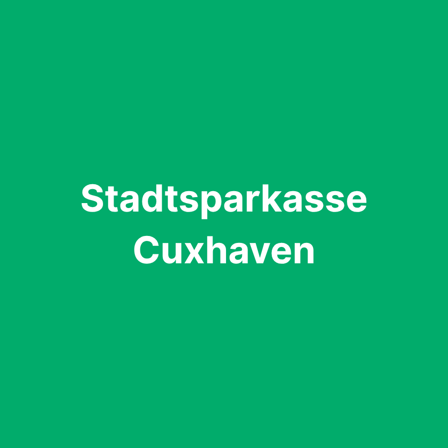 Stadtsparkasse Cuxhaven