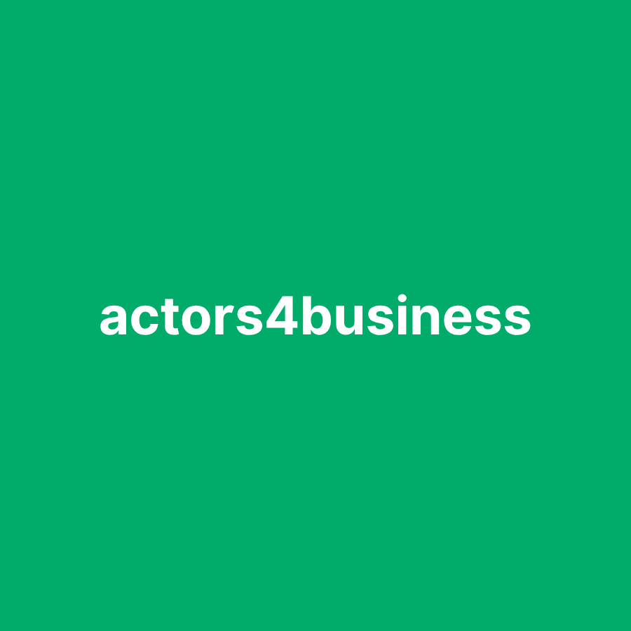 actors4business