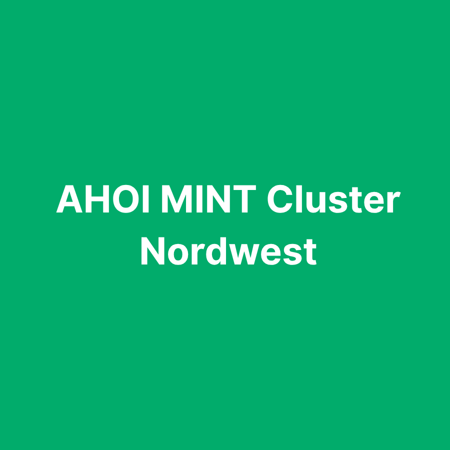 AHOI MINT Cluster Nordwest