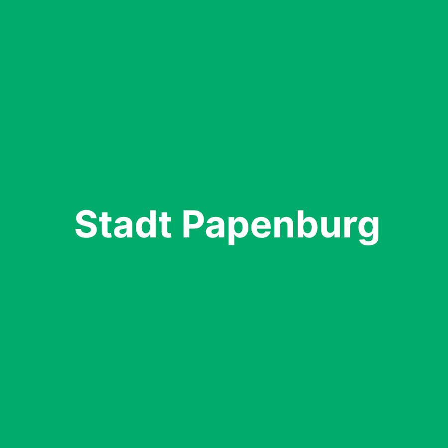 Stadt Papenburg