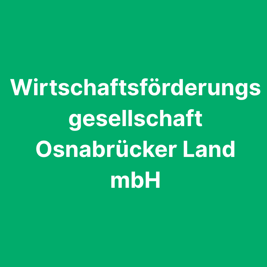 Wirtschaftsförderungsgesellschaft Osnabrücker Land mbH